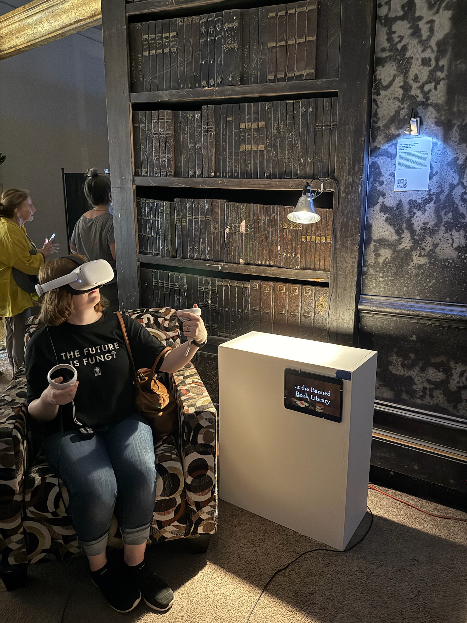 The Banned Book Library at Currents New Media Festival