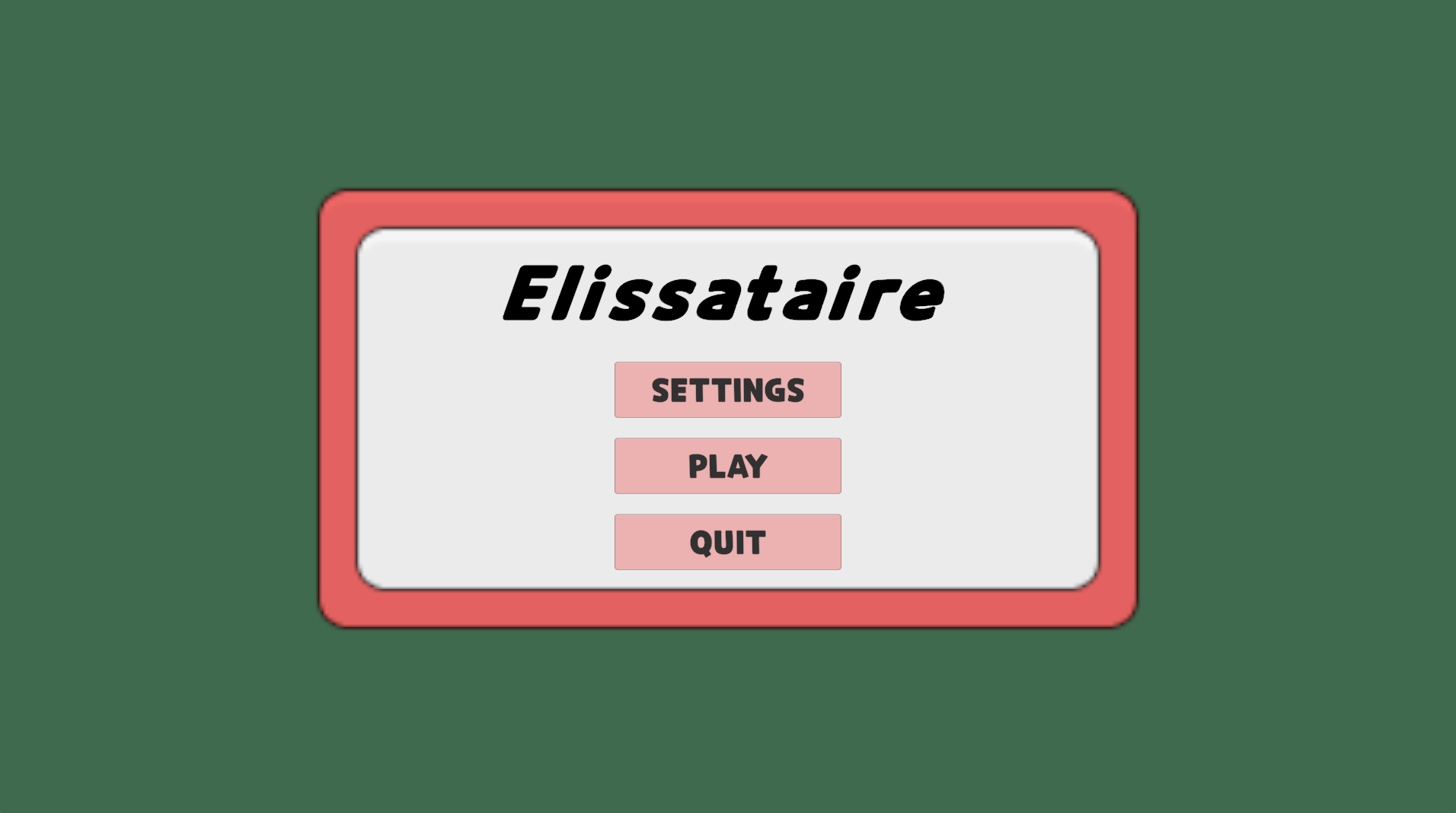 Elissataire title screen