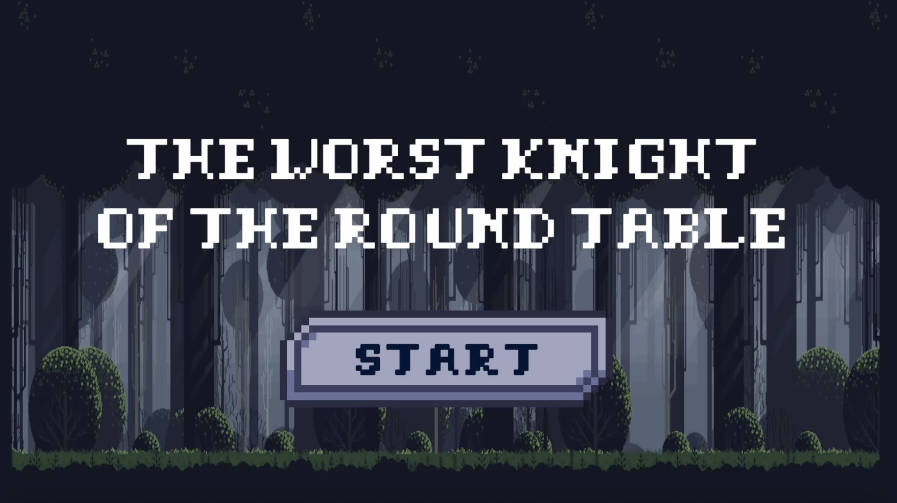 The Worst Knight title screen