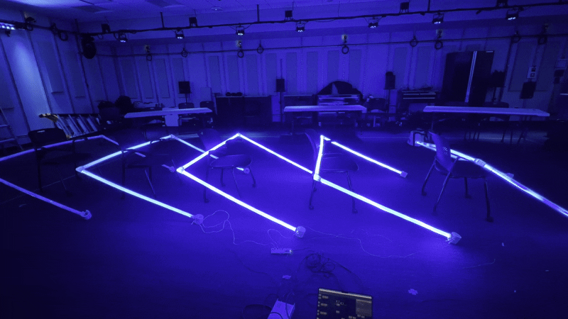 Cascade Down lighting effect