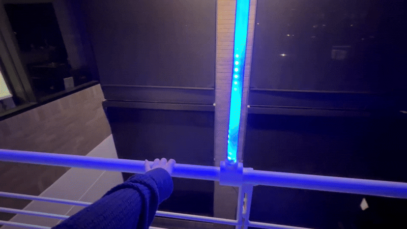 Handrail interaction prototype