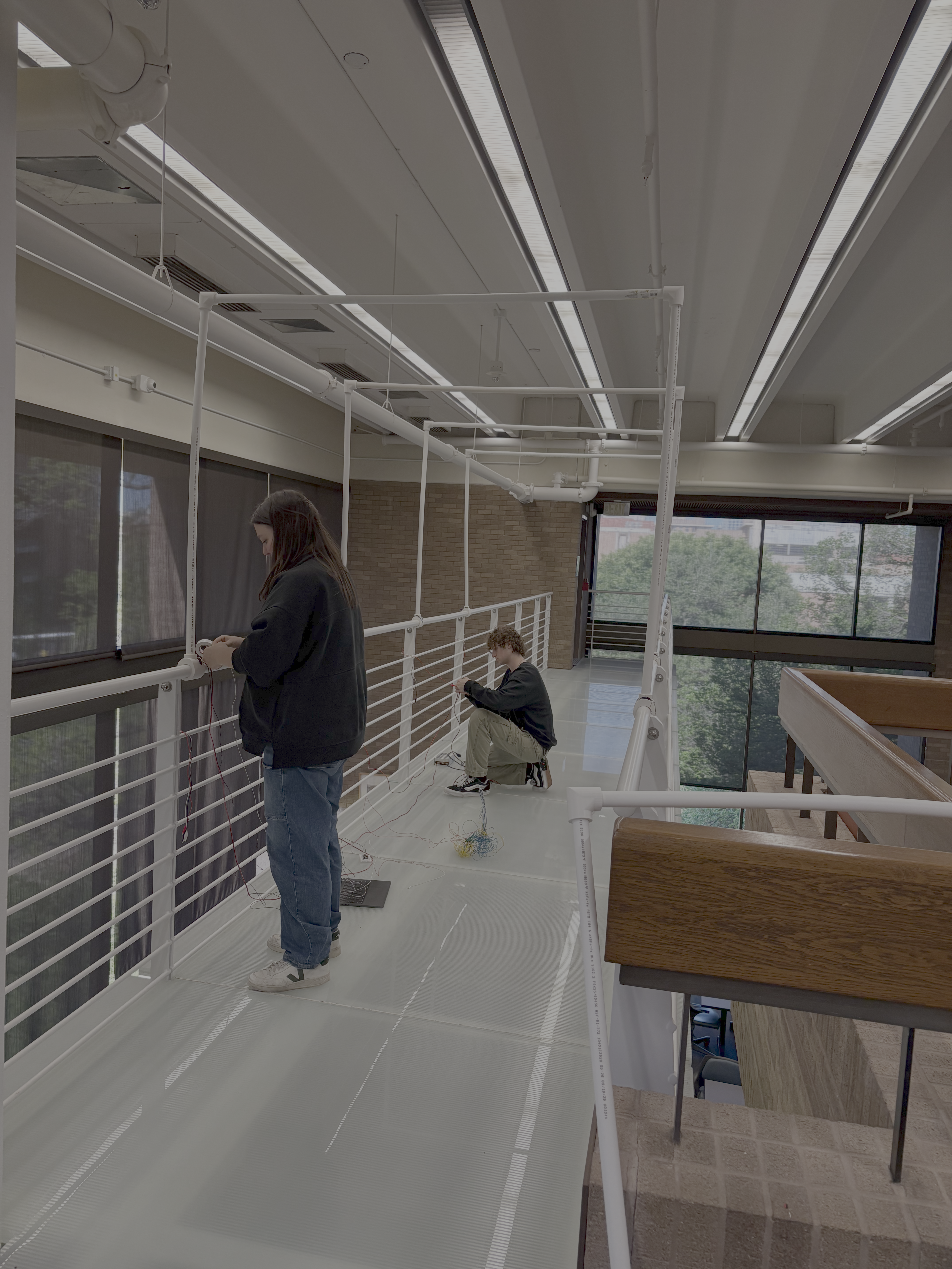 Wiring setup on the bridge