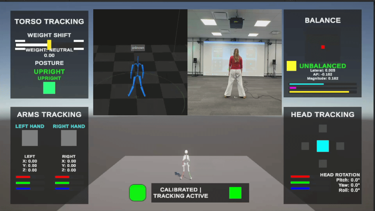 Center of mass tracking