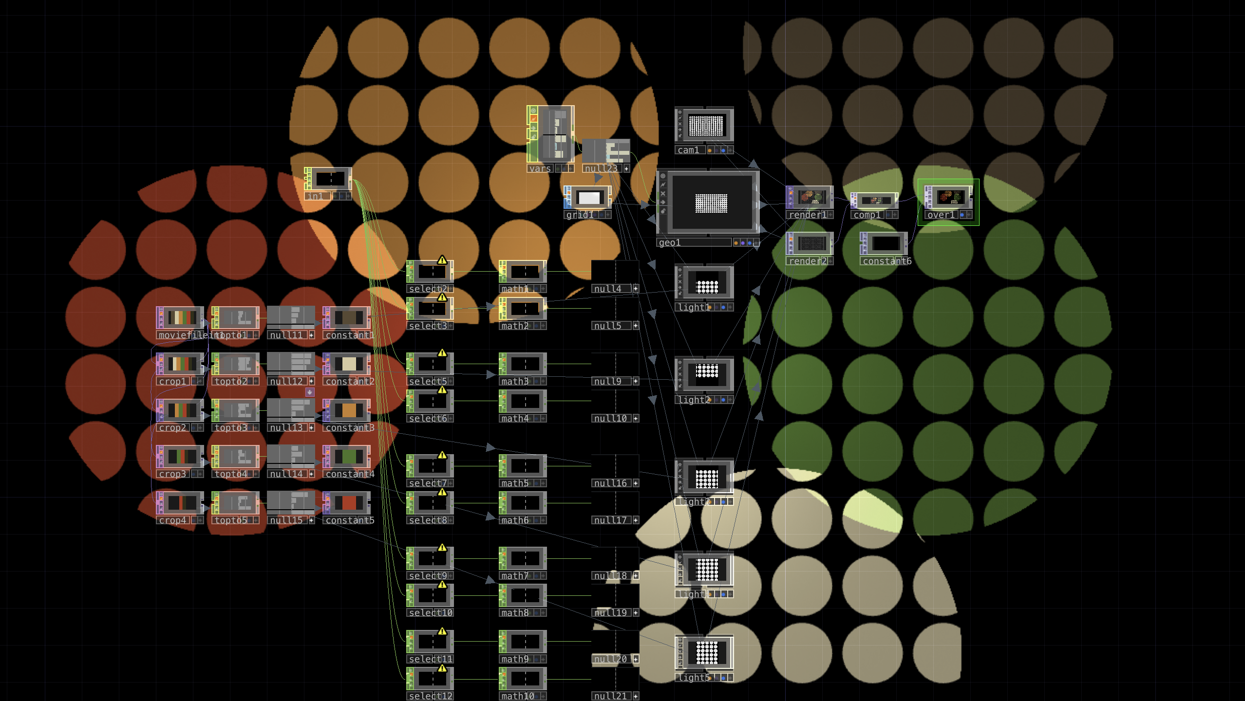 Debug circles tracking instruments
