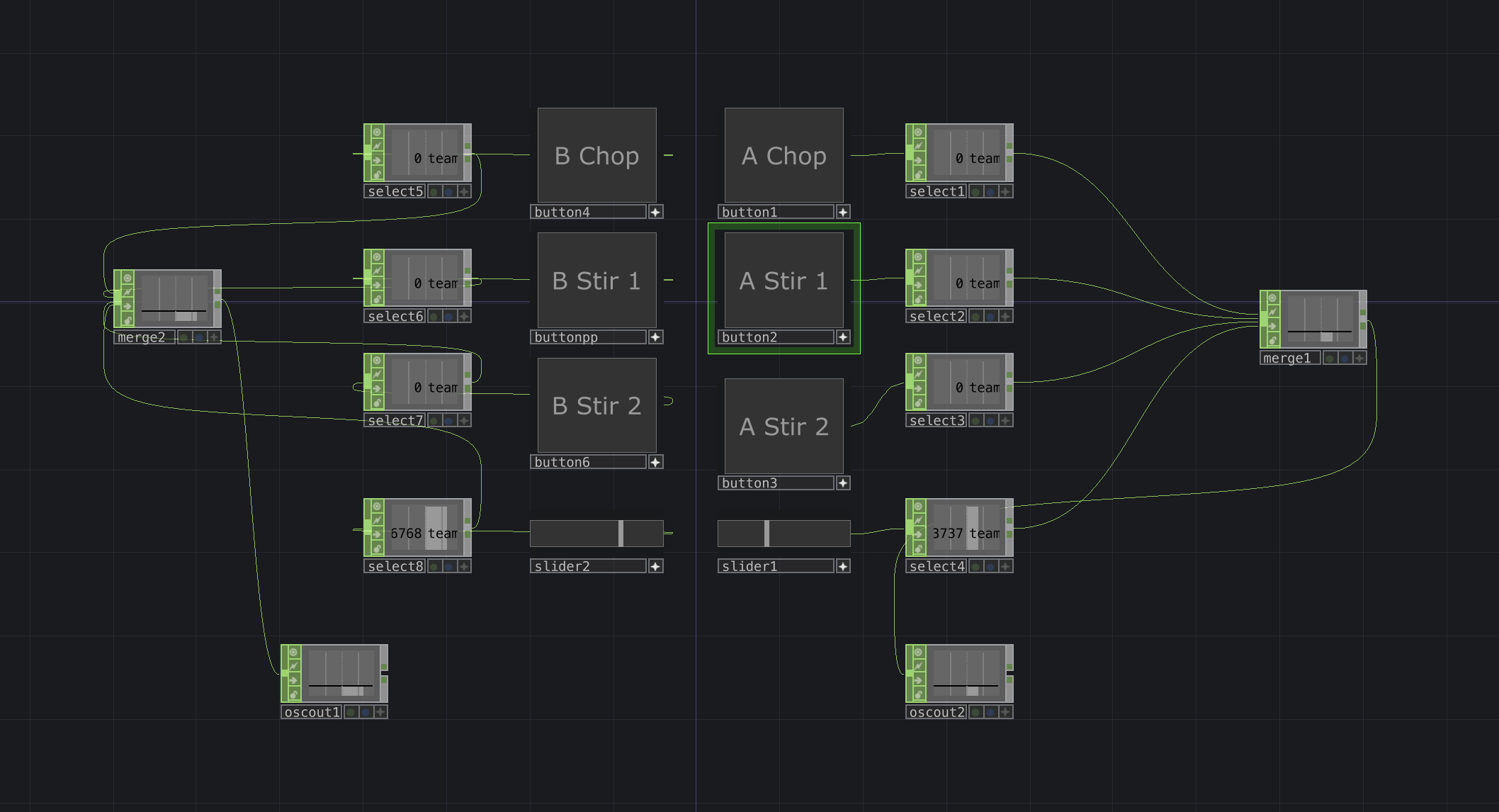 TouchDesigner simulator interface